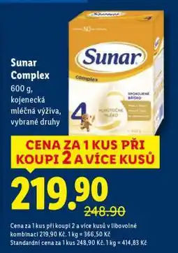 Lidl Sunar complex nabídka