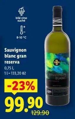 Lidl SAUVIGNON BLANC GRAN RESERVA nabídka