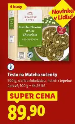 Lidl Těsto na Matcha sušenky nabídka