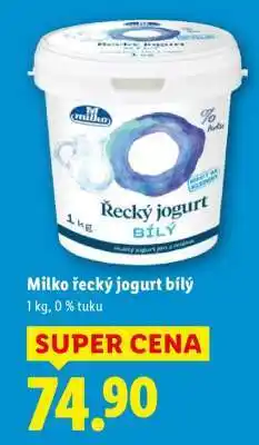Lidl Milko Řecký jogurt bílý nabídka