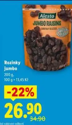 Lidl Rozinky Jumbo nabídka