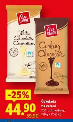 Lidl Čokoláda na vaření nabídka