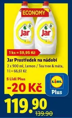 Lidl Jar prostředek na nádobí nabídka