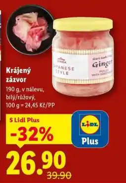 Lidl Krájený zázvor nabídka