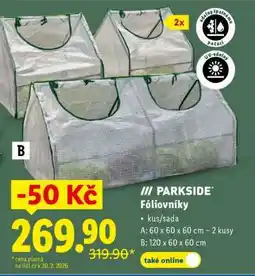 Lidl PARKSIDE Fóliovníky nabídka