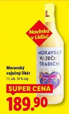 Lidl Moravský vaječný likér nabídka