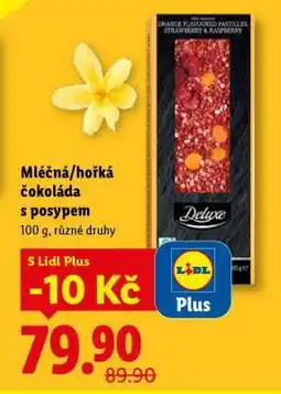 Lidl Mléčná/hořká čokoláda s posypem nabídka