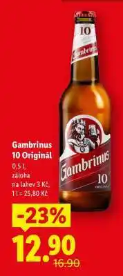 Lidl Gambrinus 10 Originál nabídka