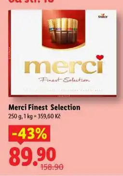 Lidl MERCI FINEST SELECTION nabídka