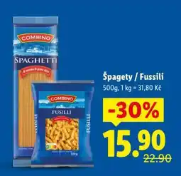 Lidl Špagety / Fussili nabídka