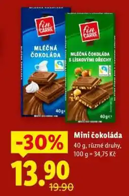 Lidl Mini čokoláda nabídka