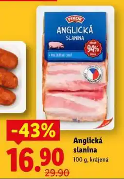 Lidl Anglická slanina nabídka