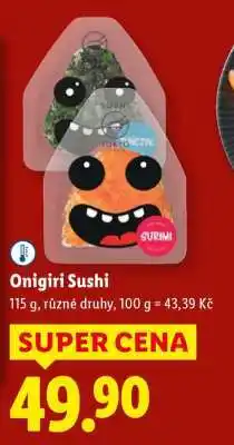 Lidl Onigiri Sushi nabídka