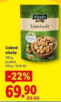 Lidl Lískové ořechy nabídka