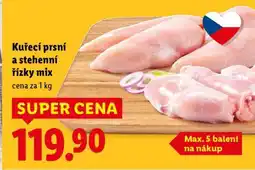 Lidl Kuřecí prsní a stehenní řízky MIX nabídka