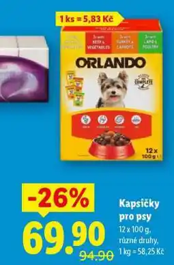 Lidl Kapsičky pro psy nabídka