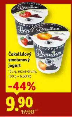 Lidl ČOKOLÁDOVÝ SMETANOVÝ jogurt nabídka