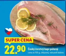 Lidl Český čerstvý kapr půlený nabídka
