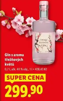 Lidl Cherry Blossom Gin nabídka