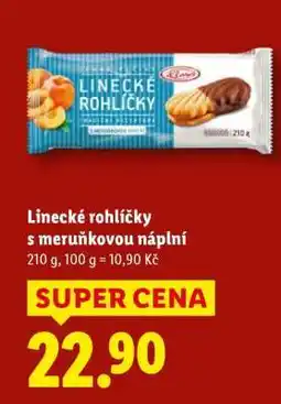 Lidl Linecké rohlíčky s meruňkovou náplní nabídka