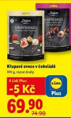 Lidl Křupavé ovoce v čokoládě nabídka