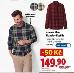 Lidl Esmara Men Flanelová košile nabídka