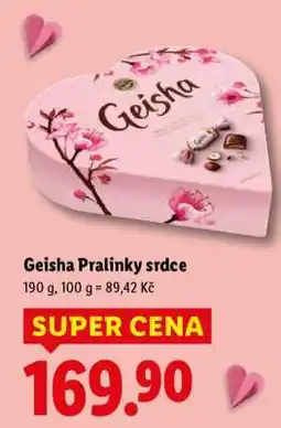 Lidl Geisha Pralinky srdce nabídka