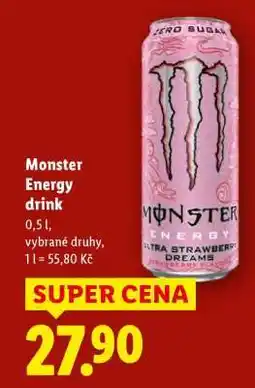 Lidl Monster Energy drink nabídka