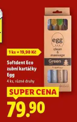 Lidl SOFTDENT ECO ZUBNÍ KARTÁČKY EGG nabídka