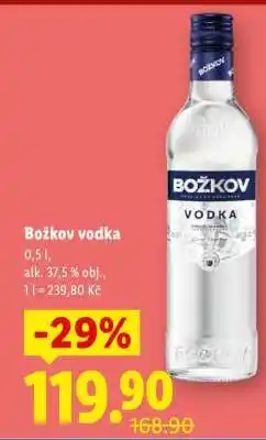 Lidl Božkov Vodka nabídka