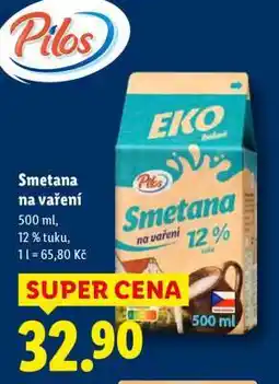 Lidl PILOS SMETANA NA VAŘENÍ nabídka