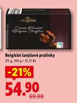 Lidl BELGICKÉ LANÝŽOVÉ PRALINKY nabídka