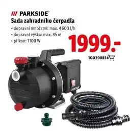 Lidl PARKSIDE Sada zahradního čerpadla nabídka