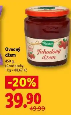 Lidl OVOCNÝ DŽEM nabídka