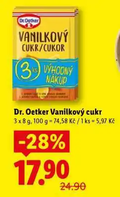 Lidl Dr. Oetker Vanilkový cukr nabídka