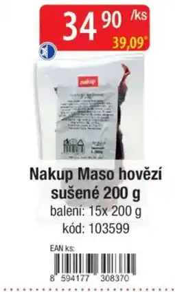 Qanto Nakup Maso hovězí sušené nabídka