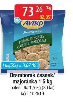 Qanto Aviko Bramborák česnek/ majoránka nabídka