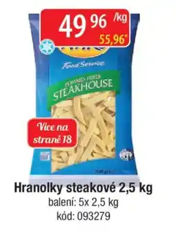 Qanto Aviko Hranolky steakové nabídka