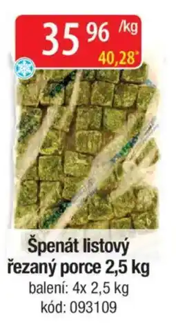 Qanto Špenát listový řezaný porce nabídka