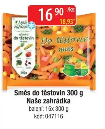 Qanto Směs do těstovin Naše zahrádka nabídka