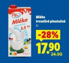 Lidl Trvanlivé mléko 3,5% nabídka