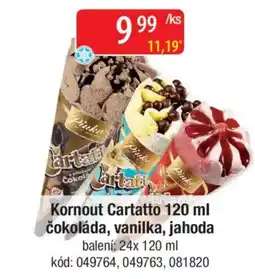 Qanto Kornout Cartatto čokoláda, vanilka, jahoda nabídka
