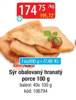 Qanto Sýr obalovaný hranatý porce nabídka