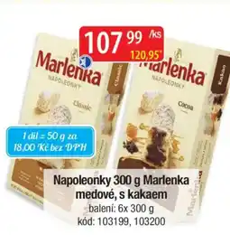 Qanto Napoleonky Marlenka medové, s kakaem nabídka