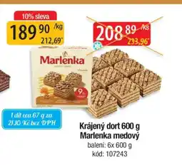 Qanto Krájený dort Marlenka medový nabídka