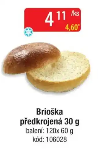 Qanto Brioška předkrojená nabídka