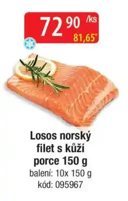 Qanto Losos norský filet s kůží porce nabídka