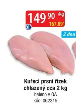 Qanto Kuřecí prsní řízek chlazený nabídka