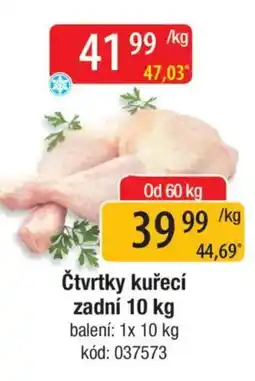 Qanto Čtvrtky kuřecí zadní nabídka