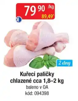 Qanto Kuřecí paličky chlazené nabídka